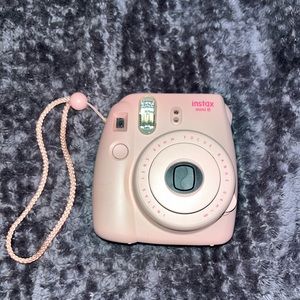 pink instax mini 8 film camera!!